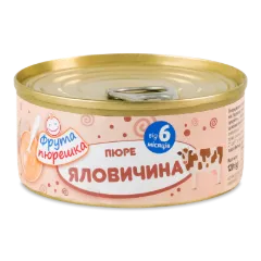 Пюре «Фрута пюрешка» яловичина