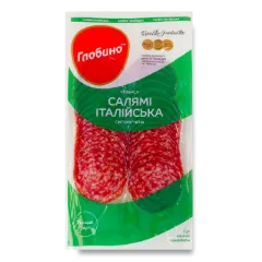 Ковбаса «Глобино» «Салямі Італійська» с/к в/ґ нарізка
