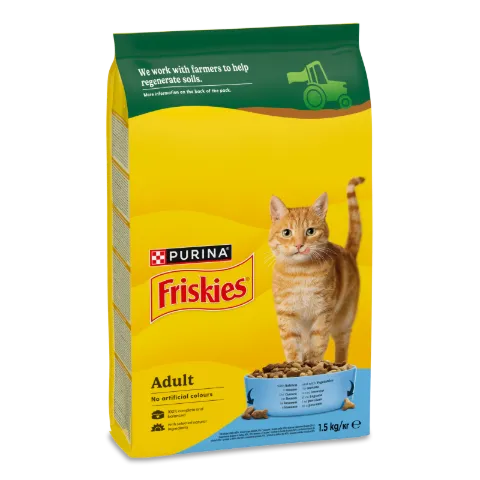 Корм для котів Friskies з лососем та овочами