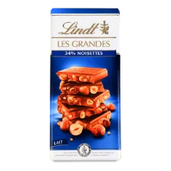 Шоколад мол LindtLesGrandes швейц. з ціл ліс горіх