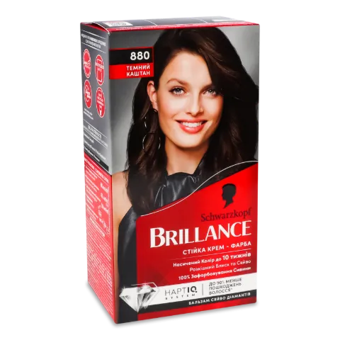 Крем-фарба Brillance 880 «Темний каштан»