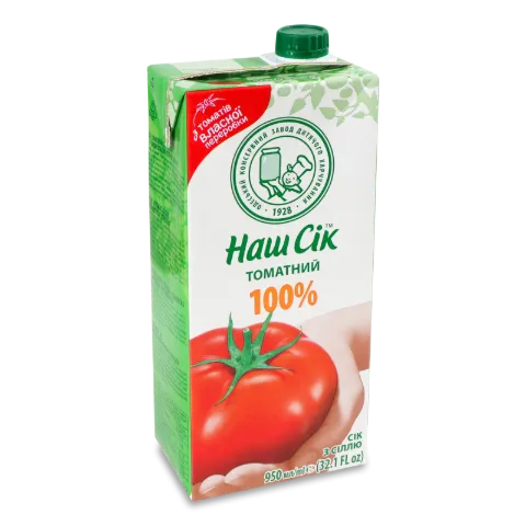 Сік Наш Сік томатний з м'якоттю