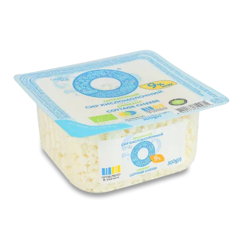 Творог кисломол OrganicMilk 9% органичес -300г