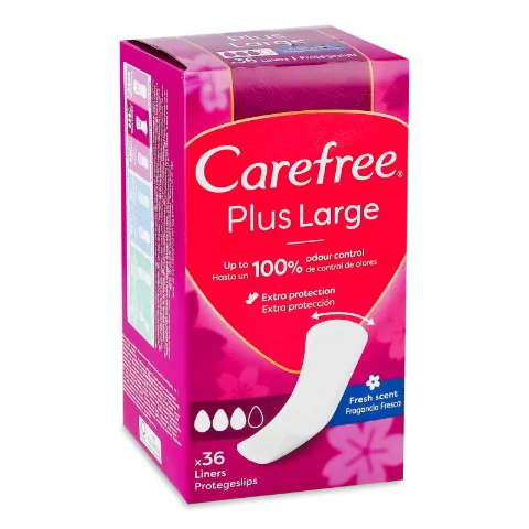 Прокладки гігієнічні Carefree Plus Large Fresh