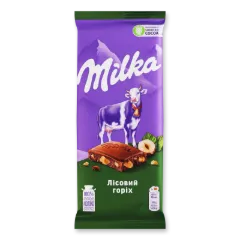Шоколад Milka молочний з лісовим горіхом