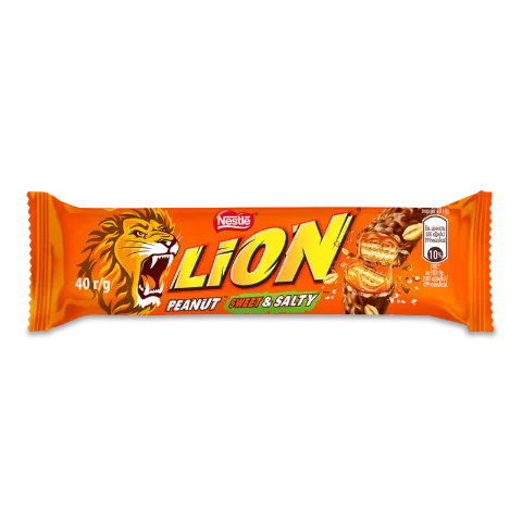 Батончик Nestle Lion з арахісом
