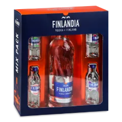 Набір горілки Finlandia 0,5 л + 4 міньйони 0,05 л