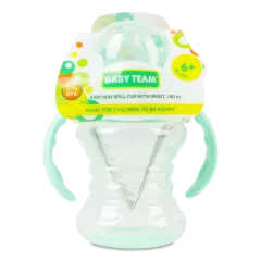 Поїльник Baby Team з спаутом непроливай 350мл 5022