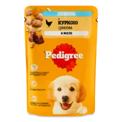 Корм для цуценят Pedigree з куркою та рисом в желе