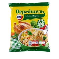 Вермішель швидкого приготування «Повна Чаша»® зі смаком курки