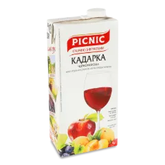 Вино Picnic «Кадарка» чорноморська червоне напівсолодке