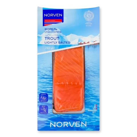 Форель слабосолона Norven філе шматок, вакуум