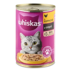 Корм для котів Whiskas з куркою в соусі
