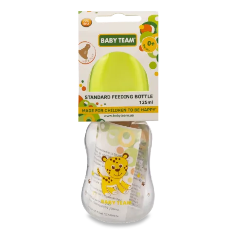 Пляшечка для годування Baby Team латекс соска 125 мл