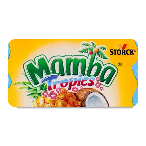 Цукерки Mamba «Тропікс» жувальні асорті
