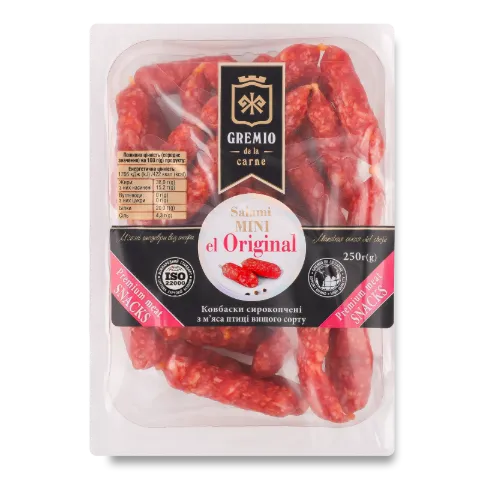 Ковбаски Gremio de la carne «Міні салямі» класичні с/к в/ґ