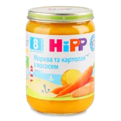 Пюре Hipp морква та картопля з лососем
