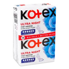Прокладки гігієнічні Kotex Ultra Night Duo