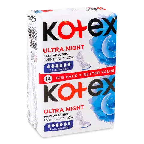 Прокладки гігієнічні Kotex Ultra Night Duo