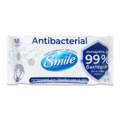 Серветка волога Smile Antibacterial з Д-пантенолом