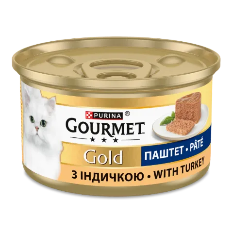 Корм для котів Gourmet Gold мус з індички
